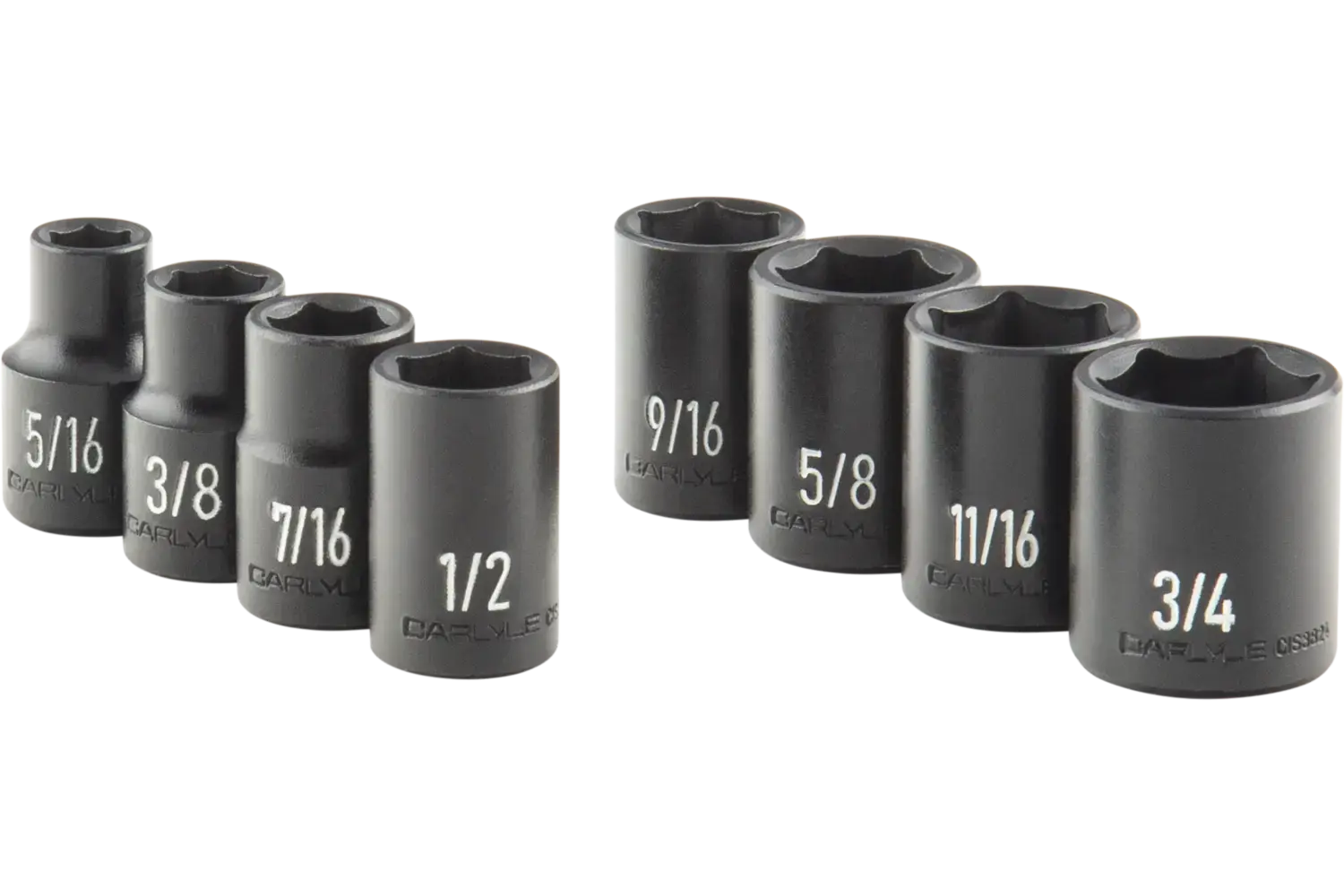 3/8 in. Drive Standard Impact Socket Sets - SAE