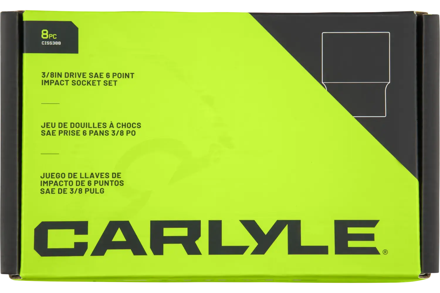 3/8 in. Drive Standard Impact Socket Sets - SAE