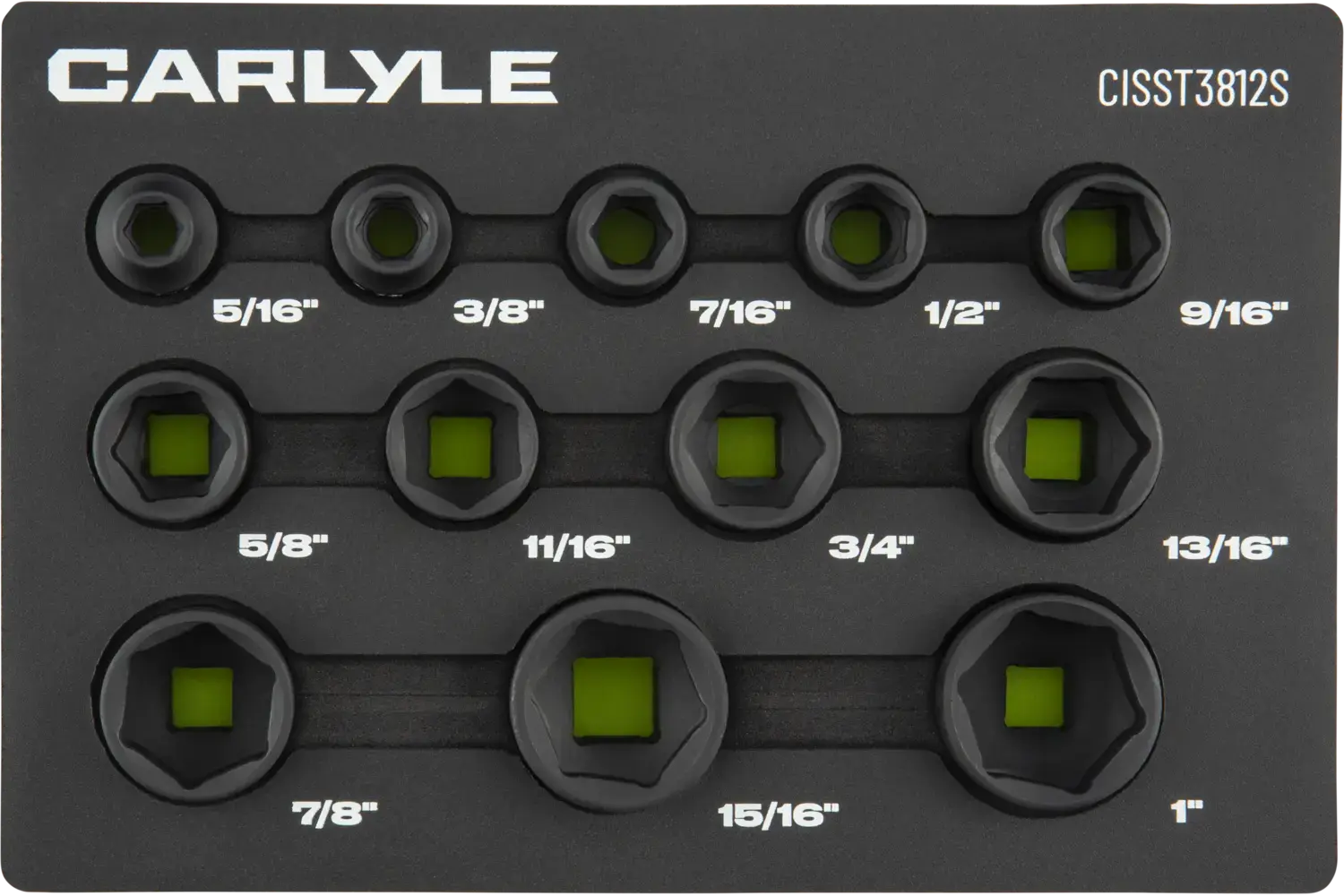 3/8 in. Drive Stubby Impact Socket Sets - SAE