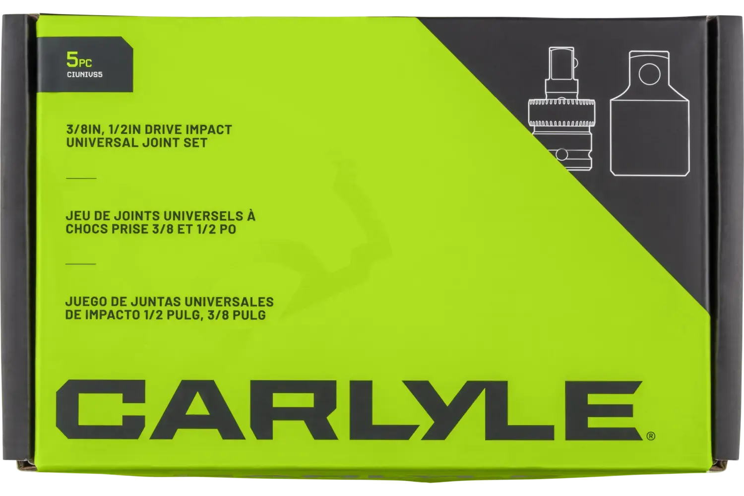 Multi-Drive Impact Socket Universal Joint Sets - SAE