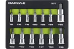 Multi-Drive Standard Depth Torx/Star Bit Chrome Socket Sets