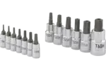Multi-Drive Standard Depth Torx/Star Bit Chrome Socket Sets