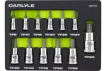 Multi-Drive Standard Depth Torx/Star Plus Bit Chrome Socket Sets