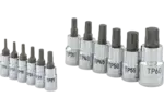 Multi-Drive Standard Depth Torx/Star Plus Bit Chrome Socket Sets