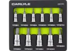 Multi-Drive Standard Depth Torx/Star Plus Bit Chrome Socket Sets