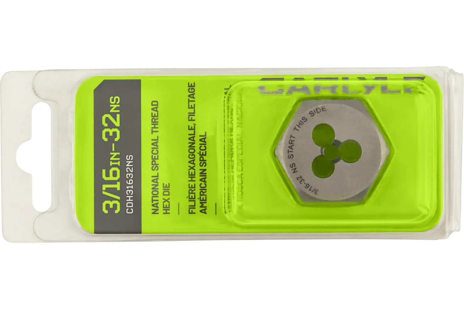 Hexagonal Machine Screw Fractional Dies