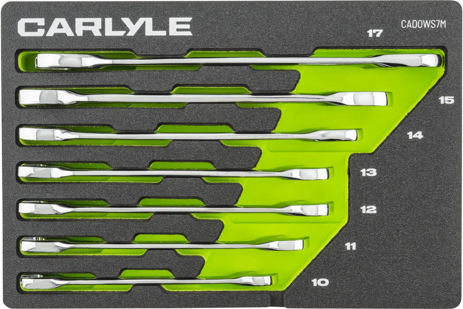 7 Pc Double Open End Wrench Set - SAE or Metric