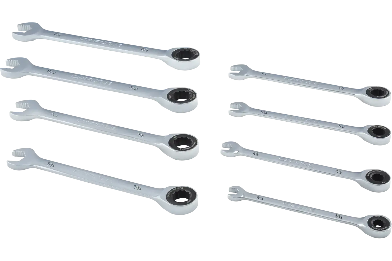 Standard Length Ratcheting Wrenches Set