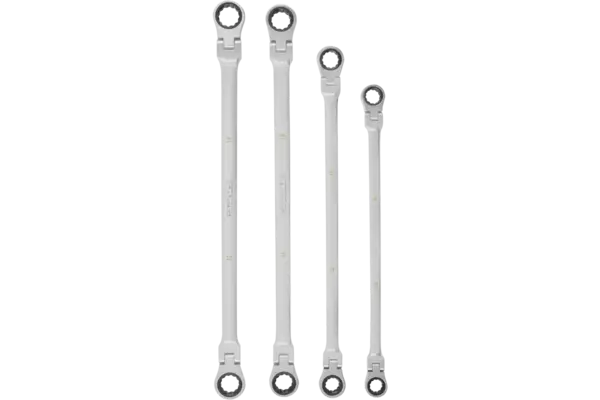 Spline-Plus Extra-Long Double Box Flexible Metric Ratcheting Wrench Set