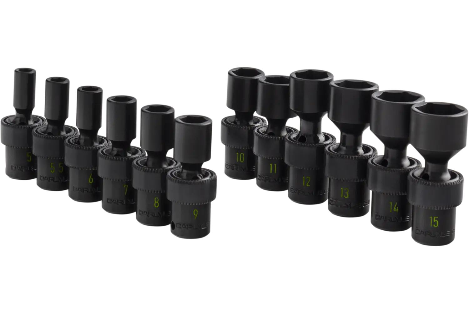 12-Piece 1/4 in. Drive Standard Depth Universal Swivel Impact