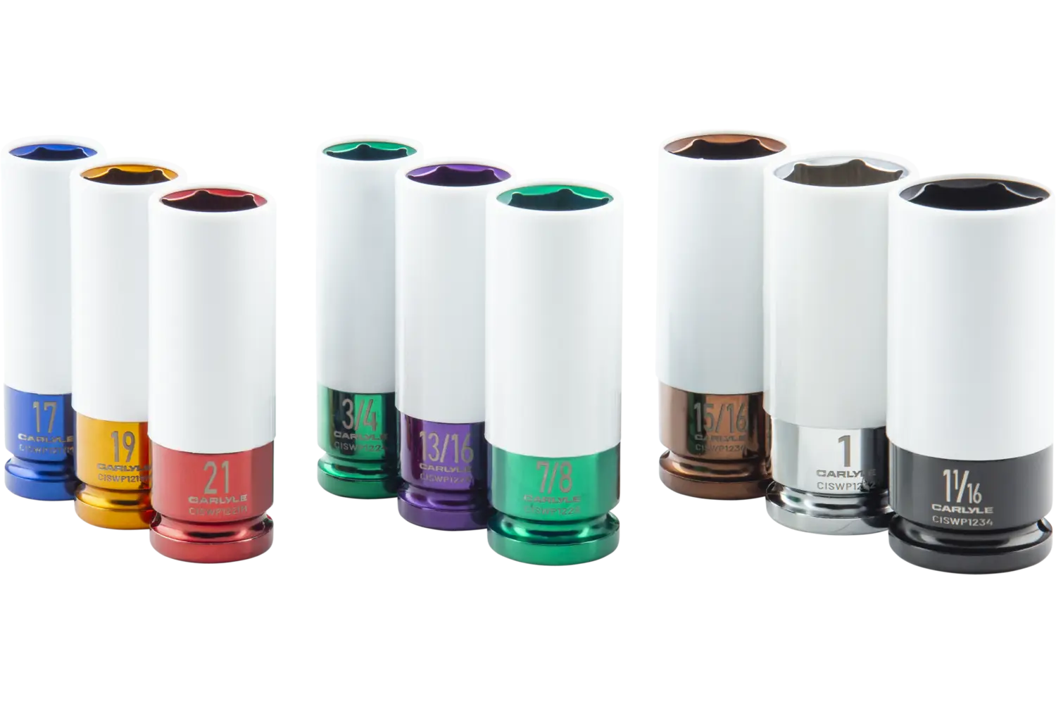 9-Piece 1/2 in. Drive Standard Depth Wheel Protector Impact Socket